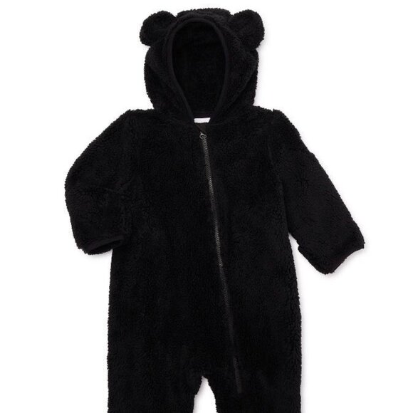 NWT!! Reebok Baby Monkey Black Winter Fleece Pram Suit Multiple Sizes Available